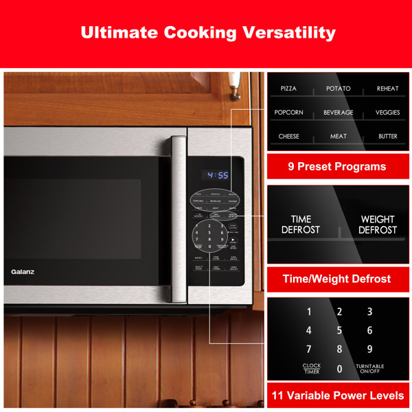 Galanz 1.7 Cubic Feet OverTheRange Microwave & Reviews Wayfair